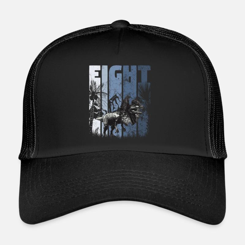 Dilophosaurus 8 Jahre Alt Dino 8. Geburtstag Trucker Cap
