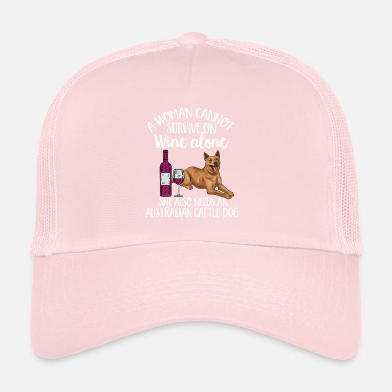 Bouvier australien Red Blue Heeler Casquette trucker 