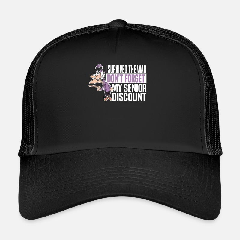 Rentner Rente Humor - Trucker Cap - Schwarz/Schwarz