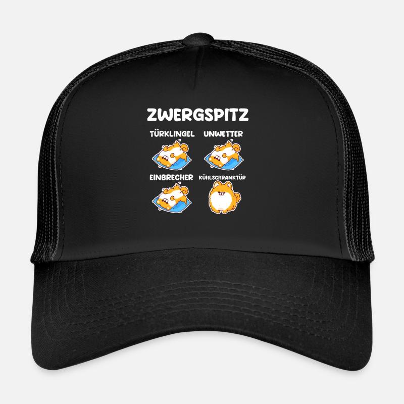 Hund Zwergspitz Trucker Cap
