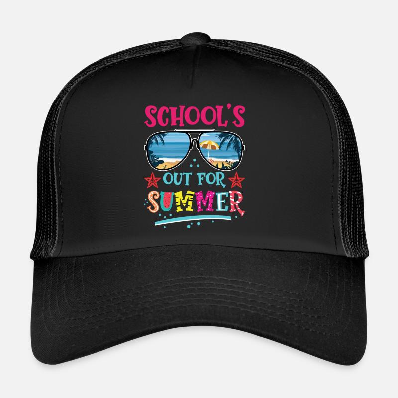Rétro Le dernier jour d’école est terminé pour les enseignants d’été Casquette trucker 