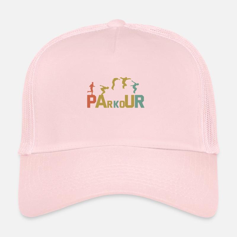 Retro Free Running Parkour Trucker Cap