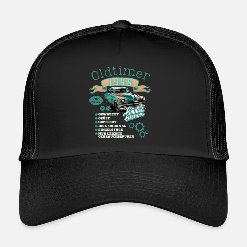 Oldtimer Motiv Jahrgang 1948 Geburtstag Geschenk Trucker Cap