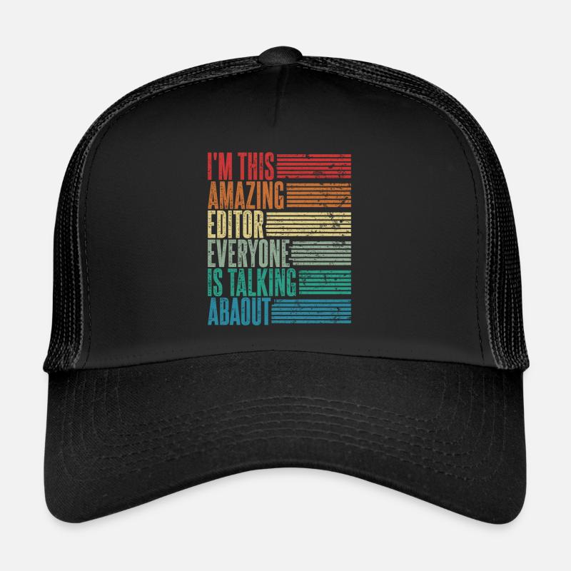 Vintage Editor Editor Cadeau Rétro Casquette trucker 