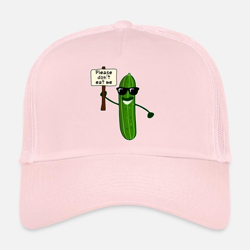 Gurke mit Sonnenbrille Gurken Trucker Cap