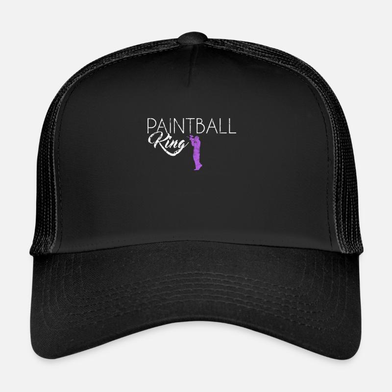Paintball King - Trucker Cap - Schwarz/Schwarz