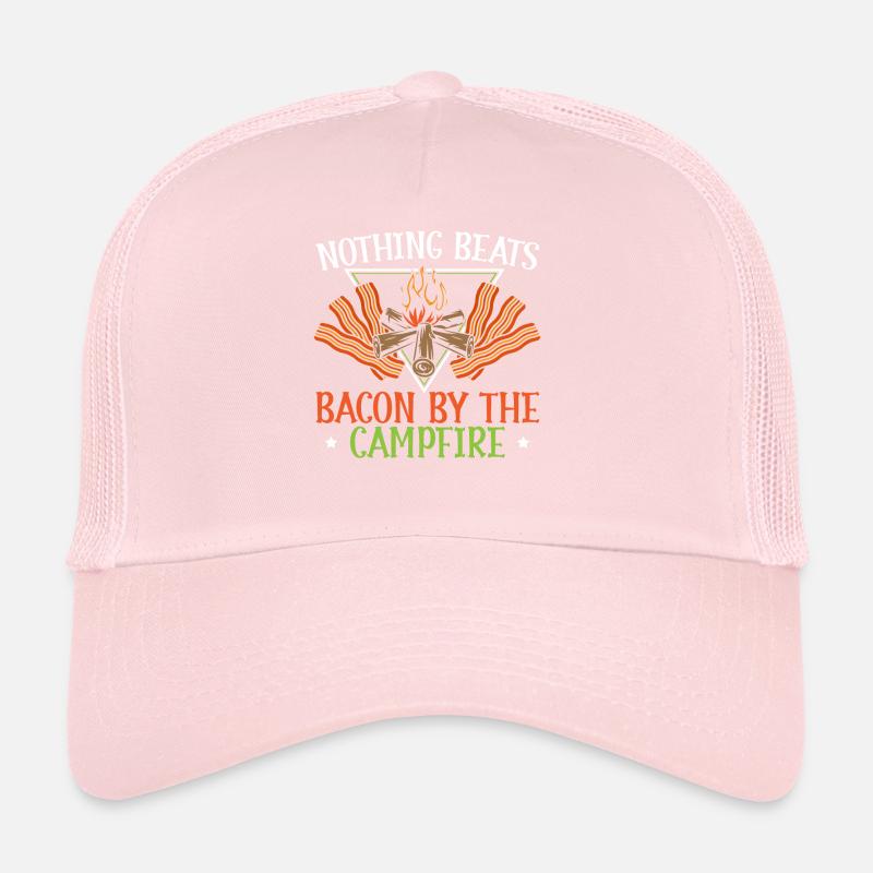 Camping und Bacon Meat Camp Camper Ich liebe Speck Trucker Cap