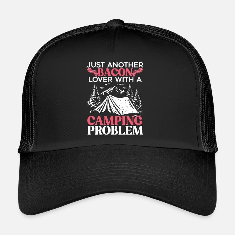 Camping Und Speck Fleisch Camp Camper Ich liebe Speck Trucker Cap