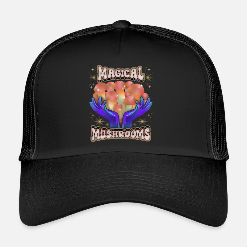 Champignons magiques, champignons psychédéliques, Dire Casquette trucker 