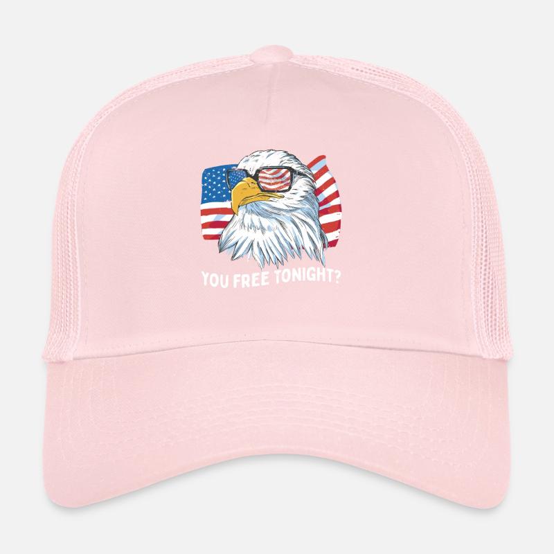 Vous êtes libre ce soir Bald Eagle America Casquette trucker 
