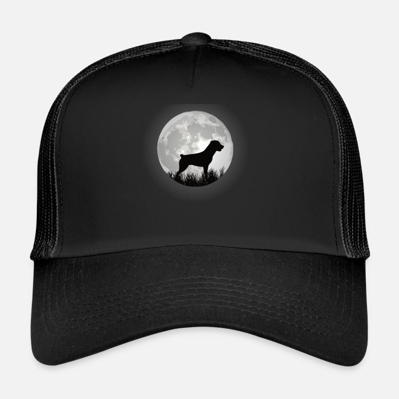 Hunde Zubehör Rottweiler Hundebesitzer - Trucker Cap - Schwarz/Schwarz