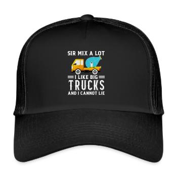 Cement Worker Concrete Mixer Finisher Cement Mixer - Trucker Cap - black/black - Front