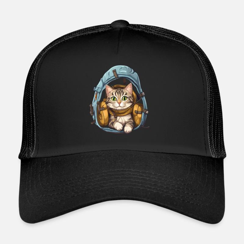 Wandern Katze Wanderer Katzenbesitzer Bergsteiger Wanderer Trucker Cap