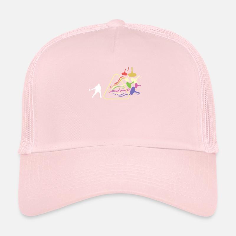 Curling Prism Rainbow Light Funny Physics Trucker Cap