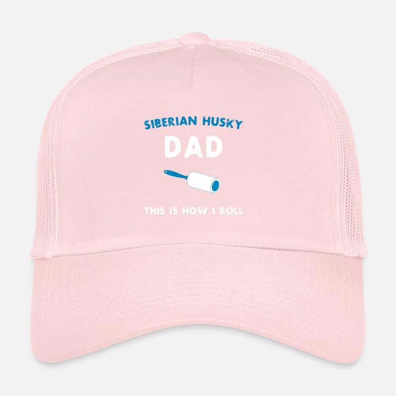 Papa Husky Sibérien C’est comme ça que je roule chiot drôle Casquette trucker 