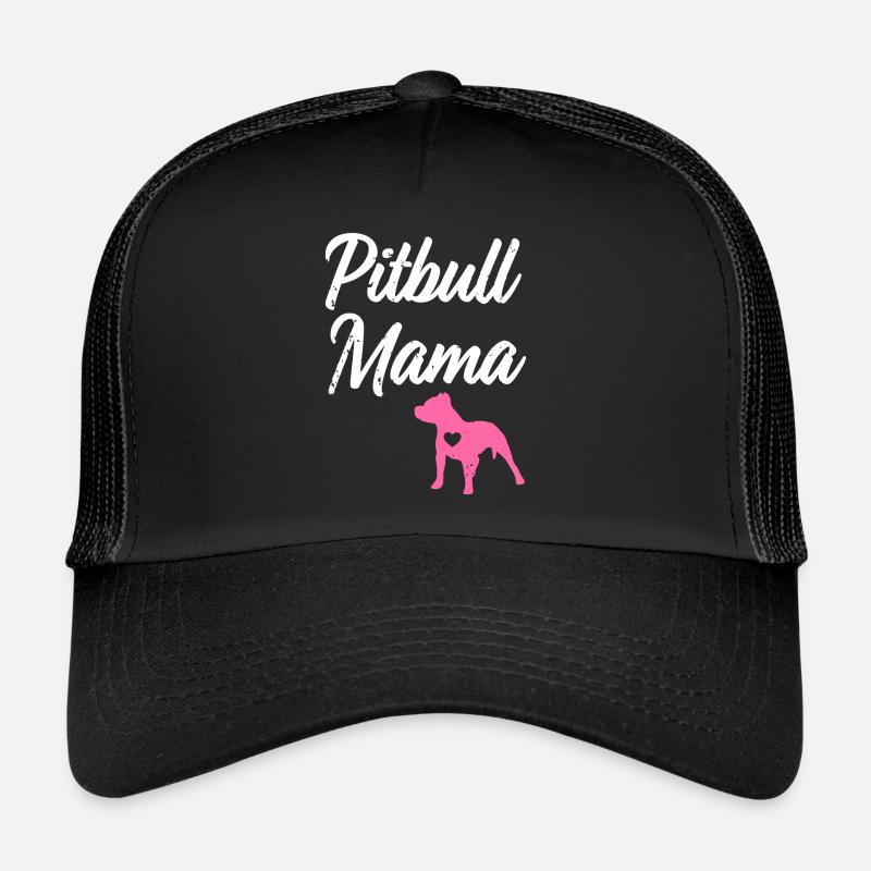Pitbull Mama Funny womens Pit Bull Mom Pit Bull Trucker Cap