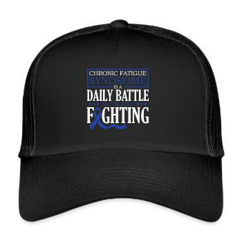 Chronisches Müdigkeitssyndrom Es Ist Ein - Trucker Cap - Schwarz/Schwarz - Vorne