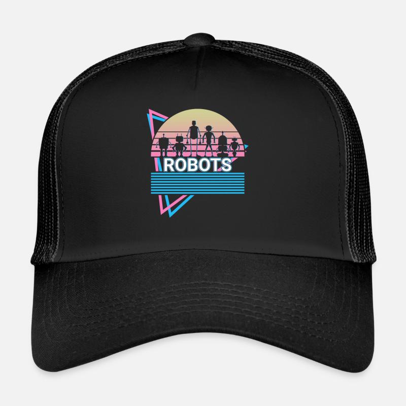Robot Robotique Rétro Casquette trucker 