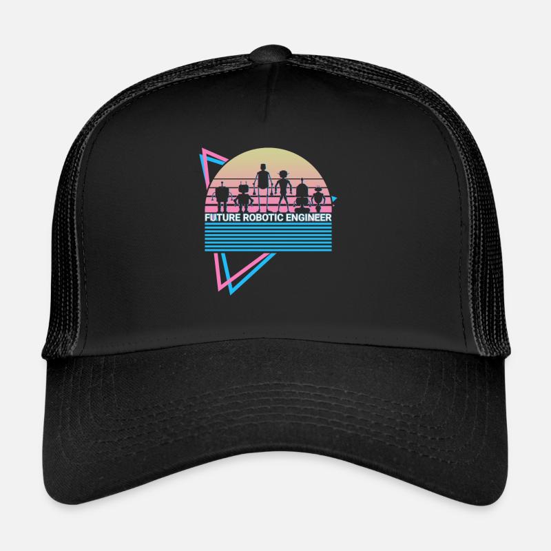 Roboter Robotik Retro Trucker Cap