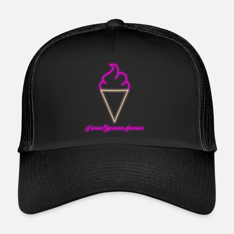Crème glacée disant crème glacée sundae Casquette trucker 