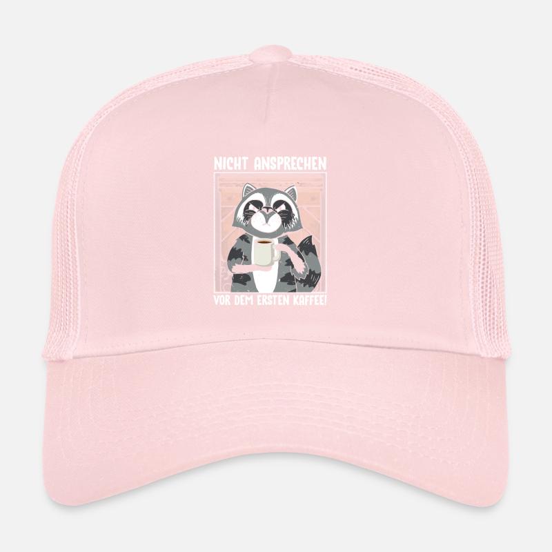 Waschbär Nicht Ansprechen Vor Dem Ersten Kaffee Trucker Cap