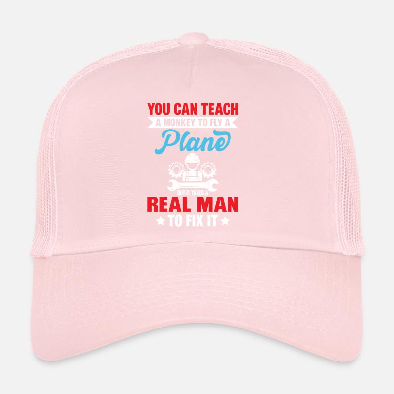 A monkey can be taught to fly an airplane Trucker Cap