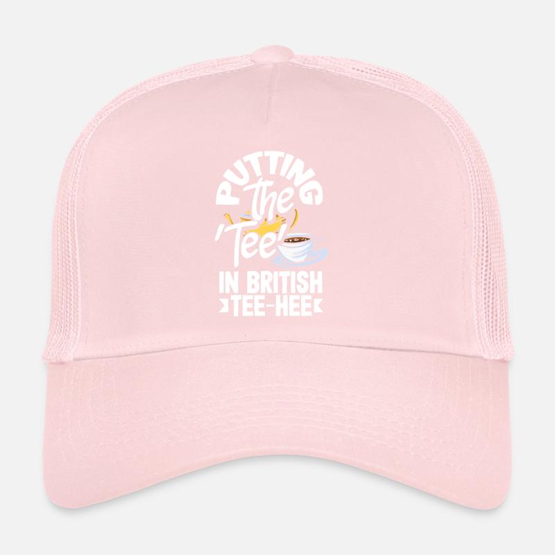 Mettre le tee en tee-hee britannique Casquette trucker 