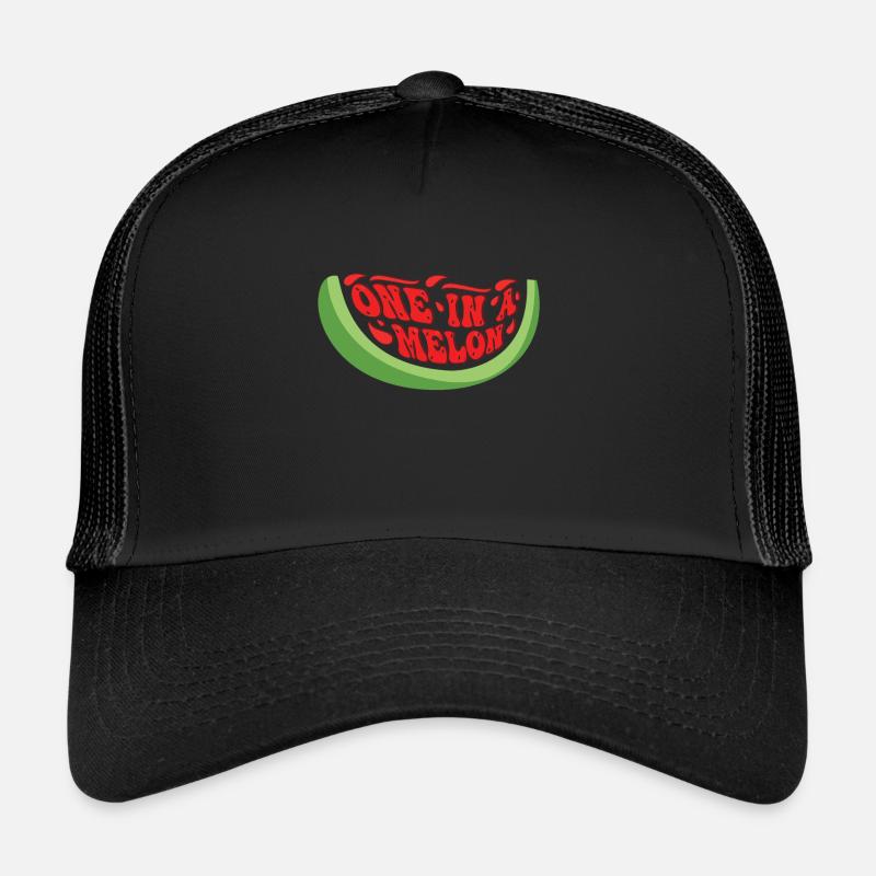 Eins In Melone Wassermelone Surfen Hallo Sommer Trucker Cap