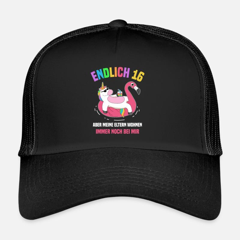 Endlich 16 Aber Meine Eltern Wohnen Noch Bei Mir Trucker Cap