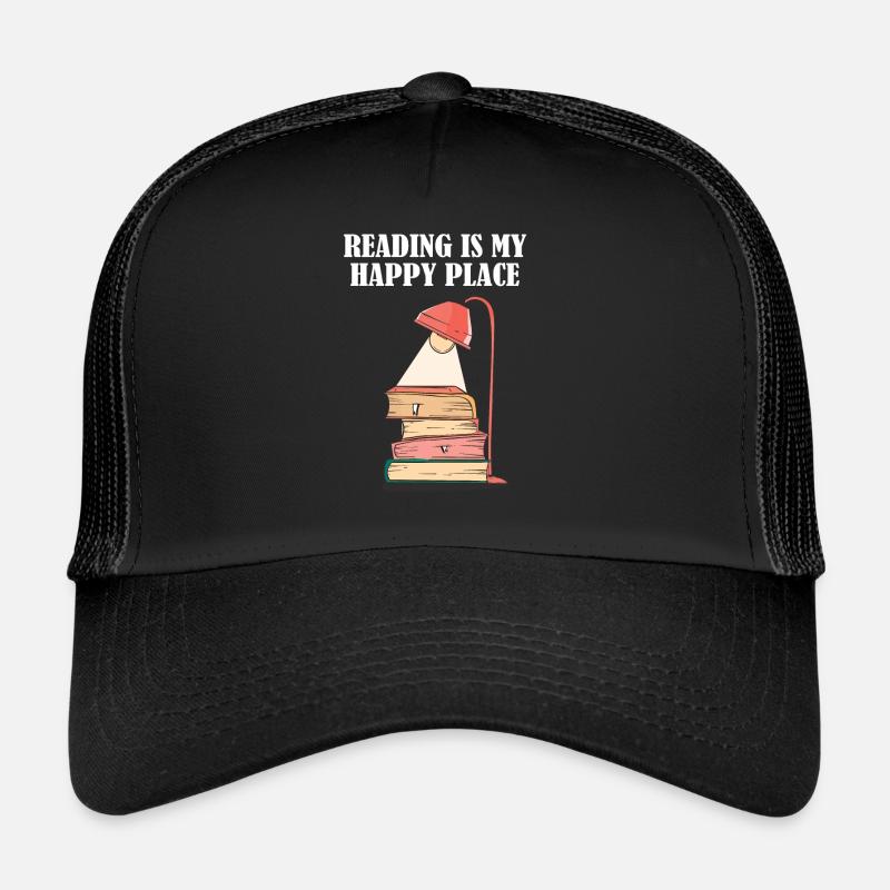 Reading is my happy place Trucker Cap