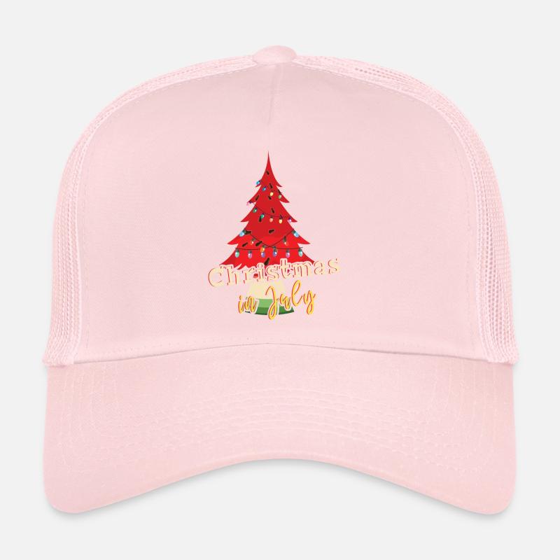 Watermelon Fruit Christmas July Santa Hello Summer Trucker Cap