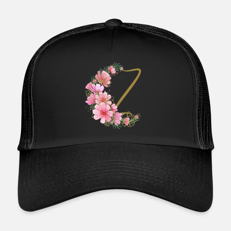 Blumenranke mit Buchstabe Z Trucker Cap