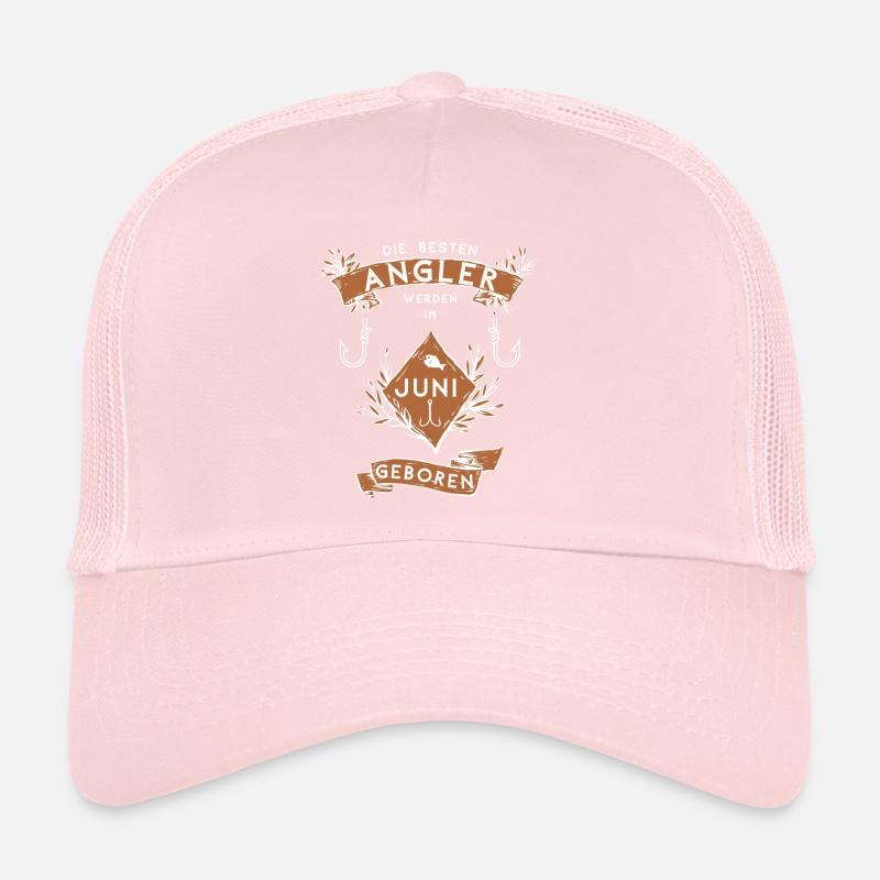 Die besten Angler werden im Juni geboren Angeln Trucker Cap