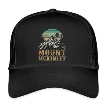 Mt. McKinley National Park Merchandise Hiking Mt. - Trucker Cap - black/black - Front