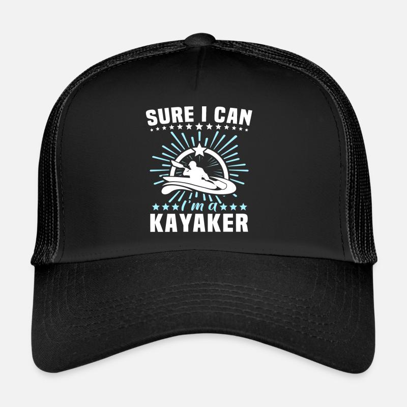 Kayaker Kayak Kayaking - Trucker Cap - black/black