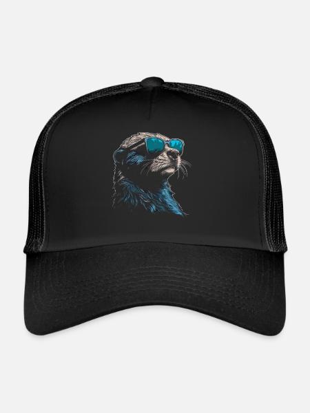 Otter Sonnenbrille - Trucker Cap - Schwarz/Schwarz