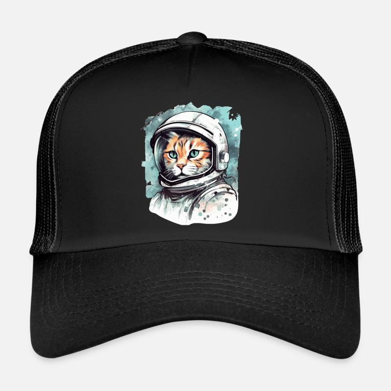 Space Cat Vintage Dessin Casquette trucker 