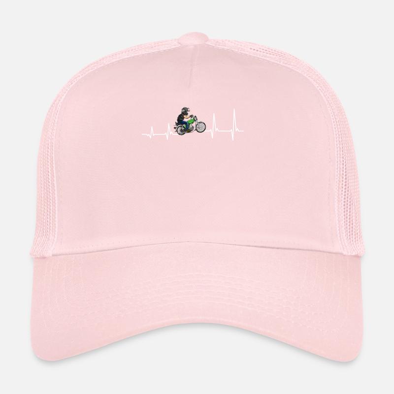 Heartbeat Simsonfahrer S50 S51 Simme Mobylette Casquette trucker 