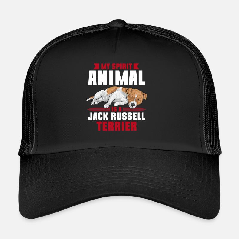 Jack Russell Terrier - Casquette trucker - noir/noir