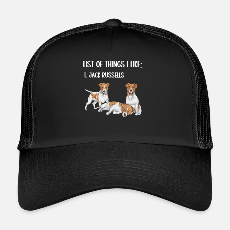 Jack Russell Terrier - Trucker Cap - black/black