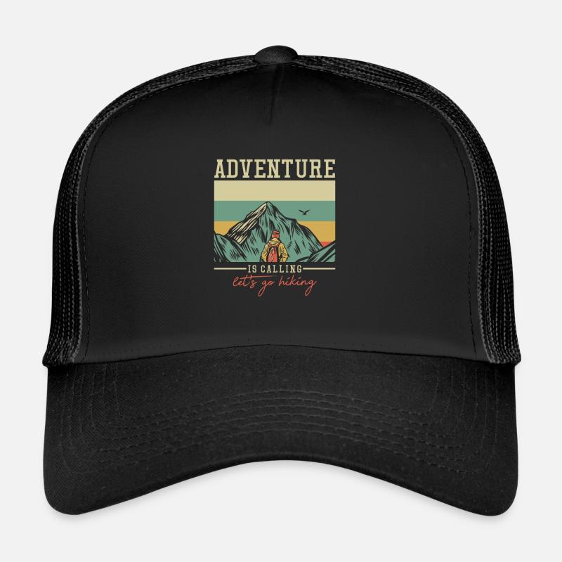 Adventure is Calling Trekking Bergwandern Hiking Trucker Cap