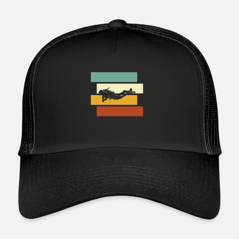 Diving Retro Trucker Cap