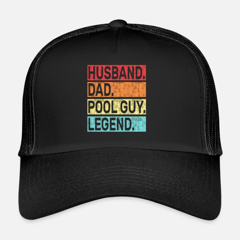 Mari Papa Piscine Guy Légende Casquette trucker 