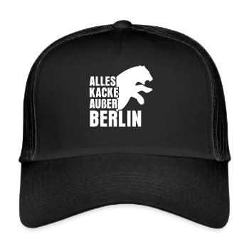 Berlin Spandau Berliner - Trucker Cap - Schwarz/Schwarz - Vorne
