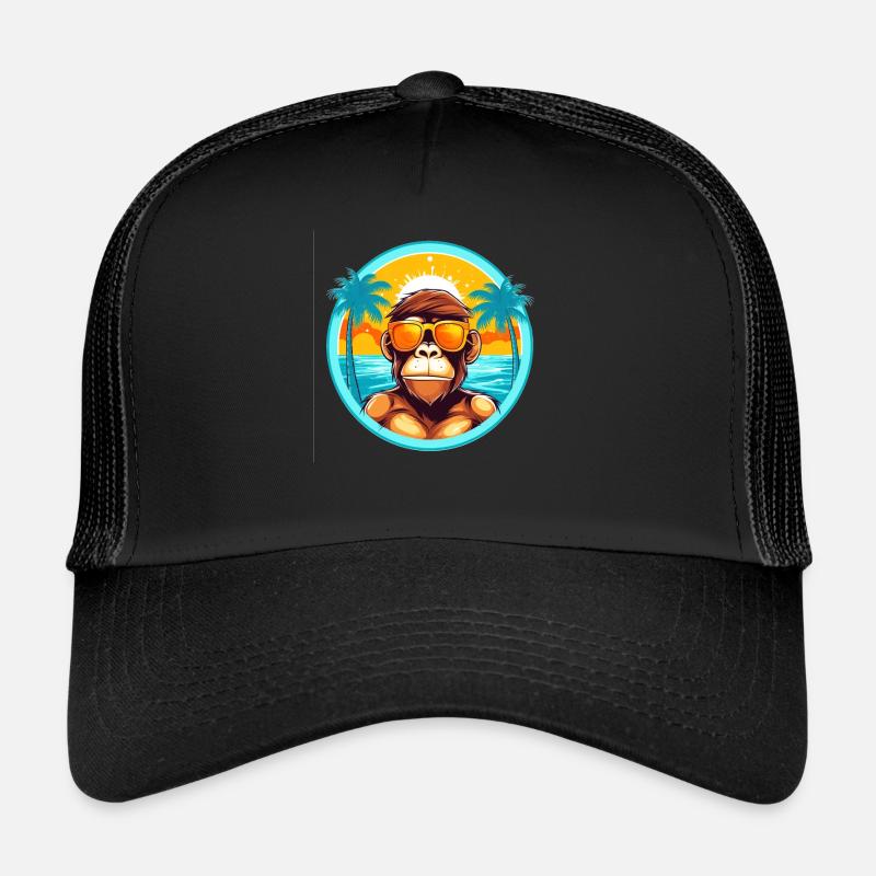 Beach Life with a Monkey Twist: Summe accrocheur Casquette trucker 
