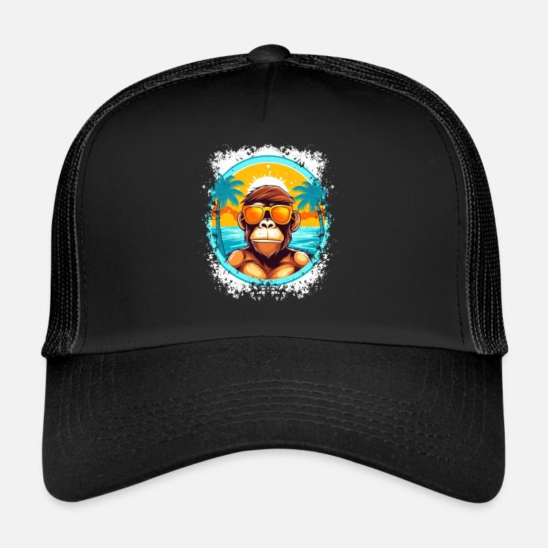 Monkey Beach Escape: Démarquez-vous cet été Casquette trucker 