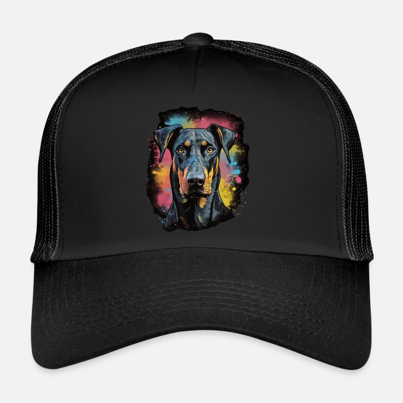 Doberman Dog Gift Saying Casquette trucker 
