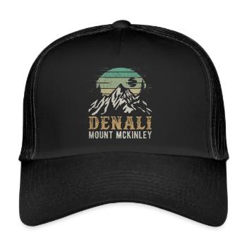 Mt. McKinley Denali National Park Merchandise - Trucker Cap - black/black - Front