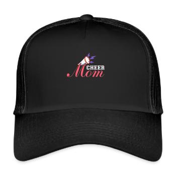 Cheerleader Quote Cheer Girl Cheerleading Cheer - Trucker Cap - black/black - Front