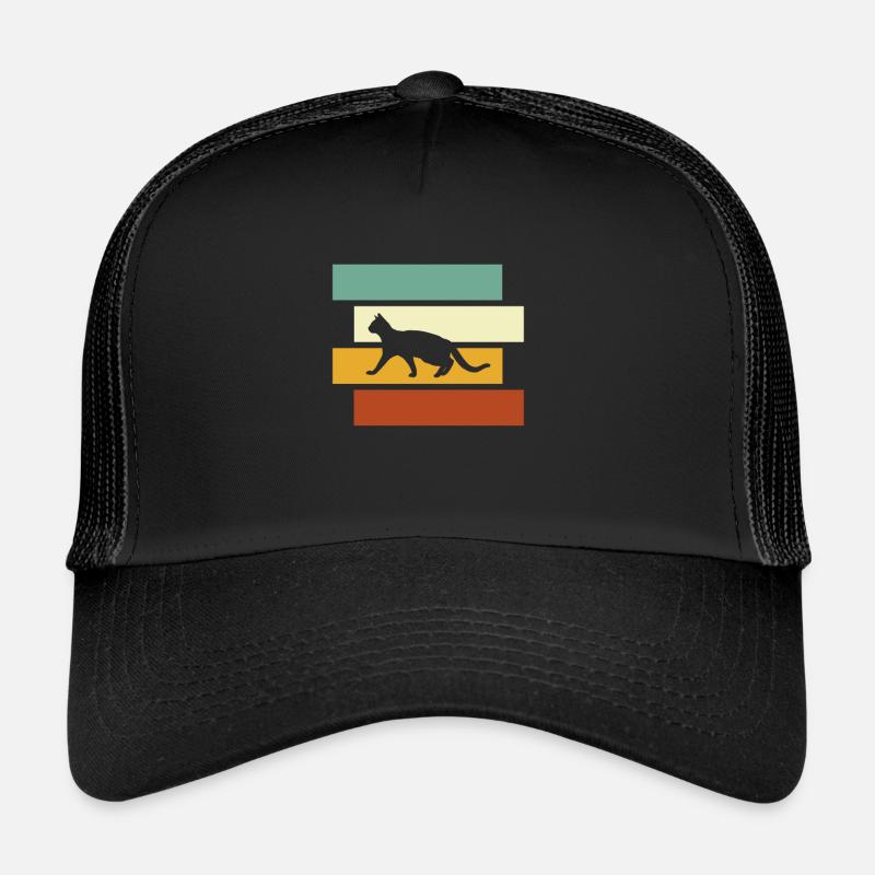 Chat Rétro Casquette trucker 